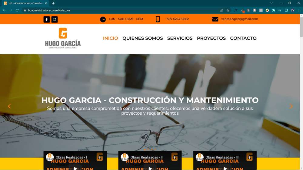 Pagina Web - HG Administracion y Consultoria