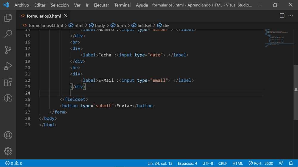 Capacitación - HTML